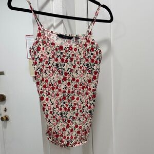 Vero Moda Floral Camisole - Red, Pink and Navy